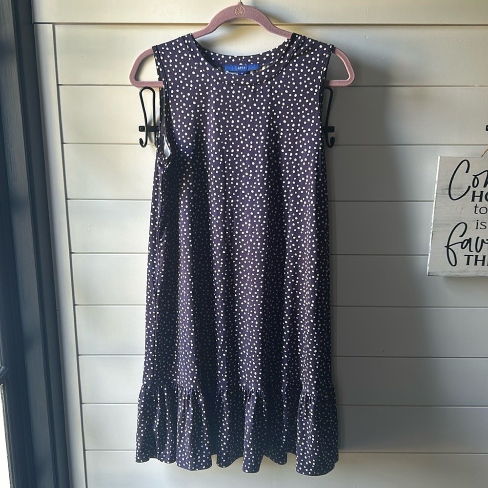 Blue and White Dress